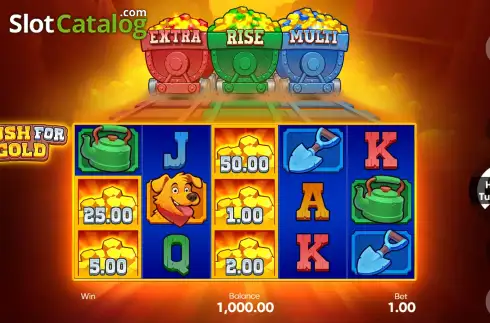 Скрин2. Rush for Gold слот