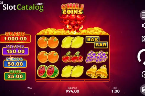 Скрин2. Chili Coins слот