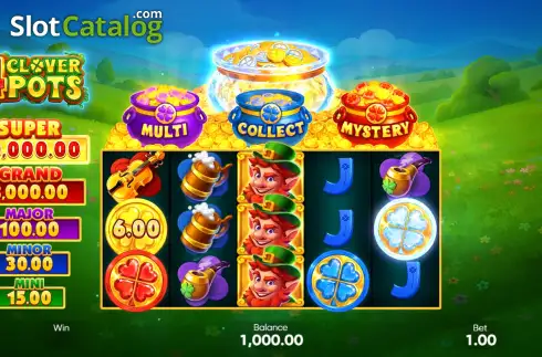 Скрин2. 4 Clover Pots слот