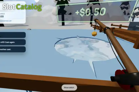 Скрин3. Ice Fishing Frenzy 3D слот