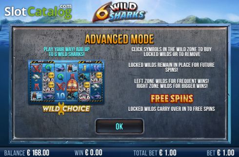 Скрин5. 6 Wild Sharks слот