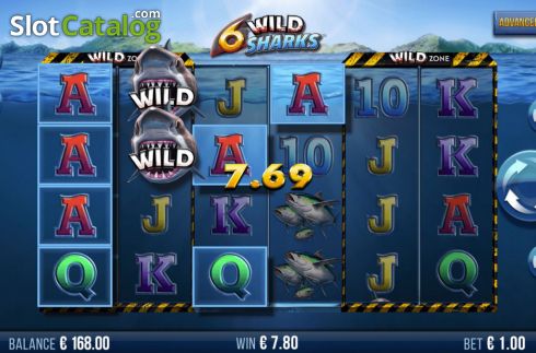 Скрин3. 6 Wild Sharks слот