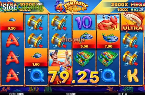 Скрин3. 4 Fantastic Fish слот