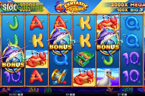 Скрин5. 4 Fantastic Fish слот
