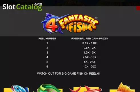 Скрин9. 4 Fantastic Fish слот