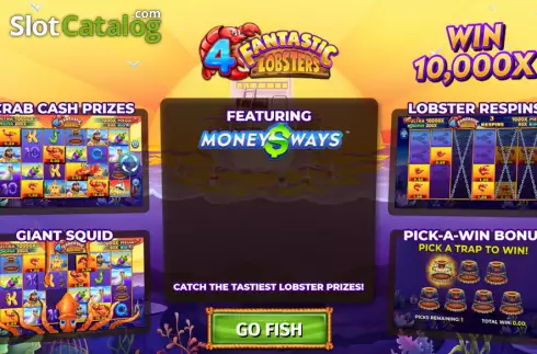 Скрин2. 4 Fantastic Lobsters слот