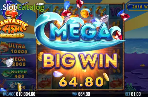 Скрин8. 4 Fantastic Fish Gigablox слот
