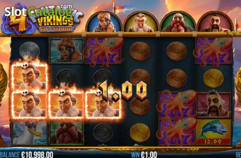 Скрин3. 4 Fantastic Vikings Go Fishing слот