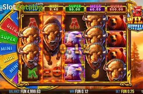 Скрин2. 5 Wild Buffalo 2 слот