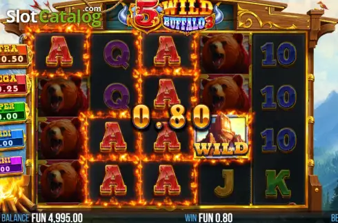 Скрин3. 5 Wild Buffalo 3 слот