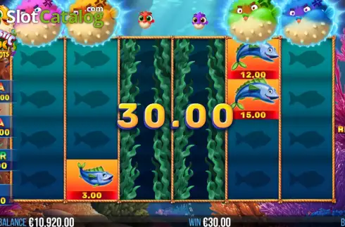 Скрин3. 4 Fantastic Fish Puffer Pots слот