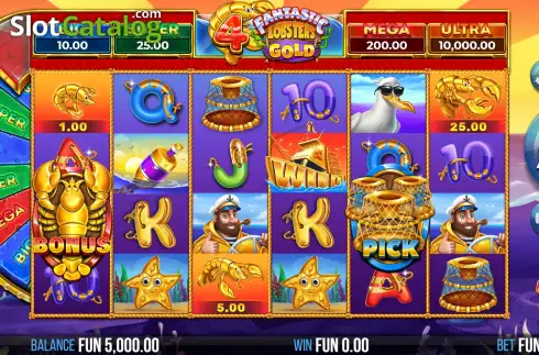 Скрин2. 4 Fantastic Lobsters Gold слот