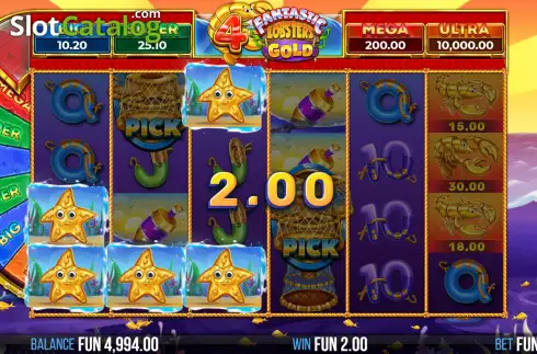 Скрин3. 4 Fantastic Lobsters Gold слот