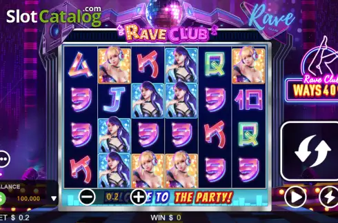 Скрин2. Rave Club слот