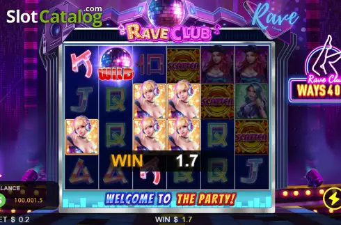 Скрин3. Rave Club слот