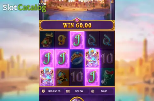 Скрин3. Genie's 3 Fortune слот