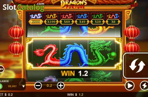Скрин3. Dragon's Fortune (759 Gaming) слот