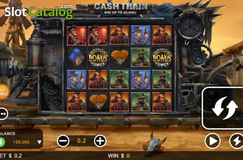 Скрин2. Cash Train слот