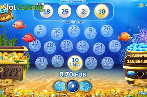 Скрин3. Sea of Treasures (7777 Gaming) слот