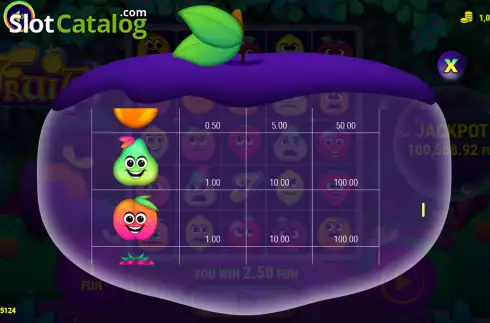 Скрин8. Fruits (7777 Gaming) слот