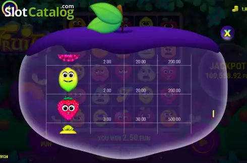 Скрин9. Fruits (7777 Gaming) слот