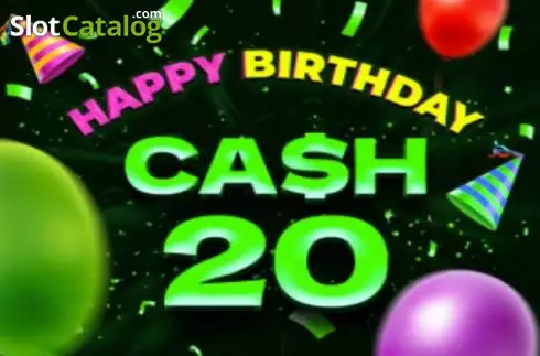 Cash 20 Happy Birthday логотип Cash 20 Happy Birthday логотип