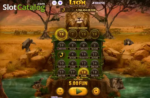 Скрин3. Lion Multi Roar слот