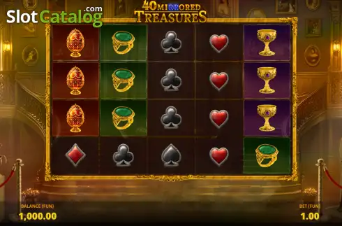 Скрин2. 40 Mirrored Treasures слот