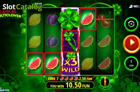 Скрин3. Cash 20 Multiclover слот