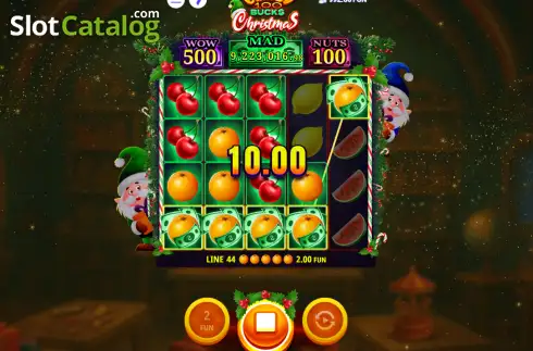 Скрин3. Crazy 100 Bucks Christmas слот