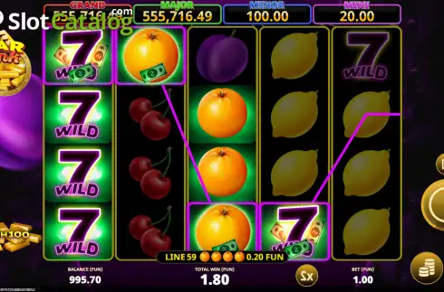 Скрин3. Cash 100 Bar Link слот