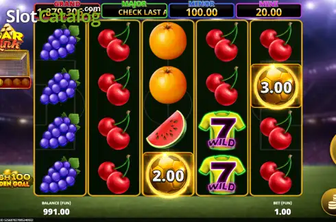 Скрин2. Cash 100 Golden Goal Bar Link слот