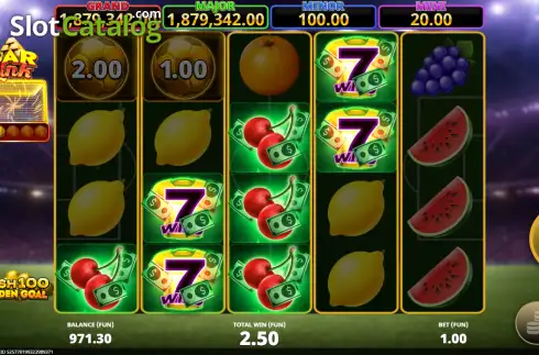 Скрин3. Cash 100 Golden Goal Bar Link слот