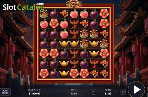 Скрин2. Dragon Feast (777ddog) слот