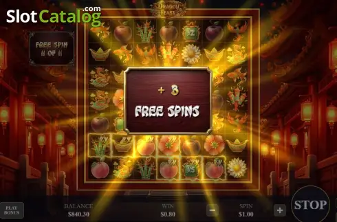 Скрин3. Dragon Feast (777ddog) слот