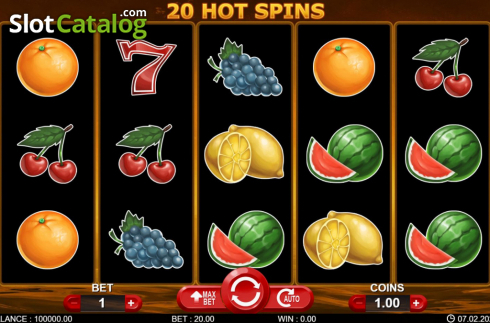 Скрин2. 20 Hot Spins слот