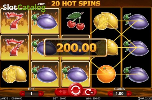 Скрин5. 20 Hot Spins слот