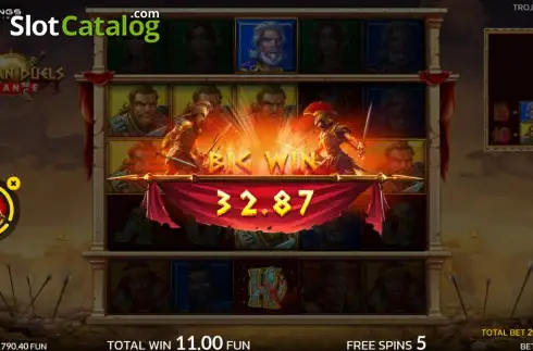 Скрин3. Trojan Duels слот