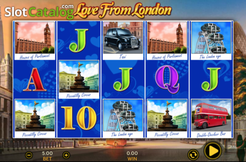 Скрин2. Love From London слот