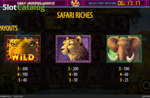 Скрин6. Safari Riches слот