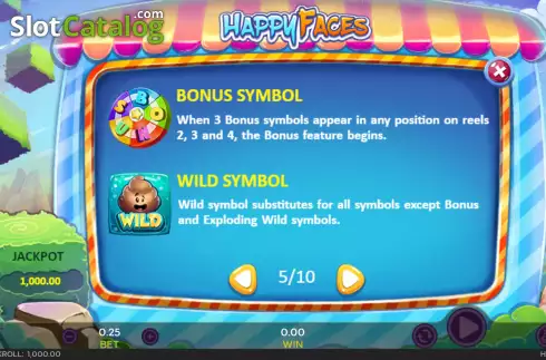 Скрин5. Happy Faces слот