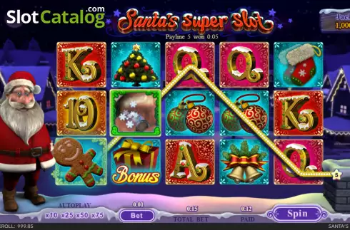 Скрин3. Santas Super Slot слот