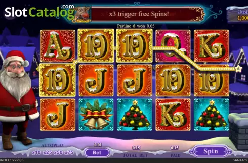 Скрин4. Santas Super Slot слот