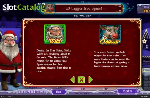 Скрин5. Santas Super Slot слот
