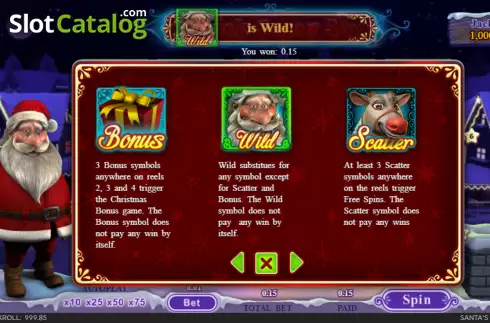Скрин6. Santas Super Slot слот