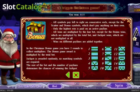 Скрин7. Santas Super Slot слот