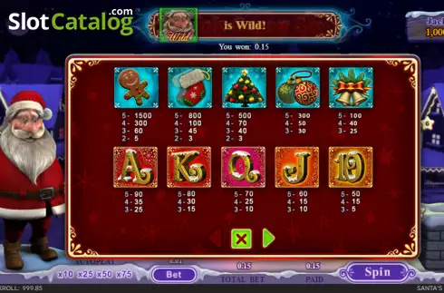 Скрин8. Santas Super Slot слот