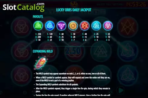 Скрин4. Lucky Orbs слот
