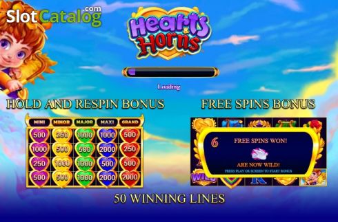 Скрин2. Hearts and Horns слот