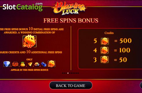 Скрин8. Blazing Luck (AGS) слот